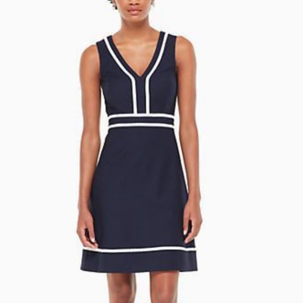 Kate Spade Navy white cocktail dress size 0